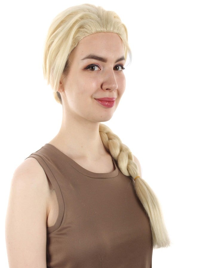 شعر مستعار أشقر مضفر لشخصية من فيلم سنو موفي من إنتاج HPO، مناسب للهالوين، قبعة فاخرة قابلة للتهوية بدون غطاء - Image 4